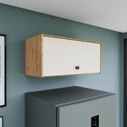 Armário 1 Basculante 70cm Torino Mel / Off White