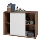 Armário 1 Porta 2 Nichos Mdp 15mm Castanho/branco