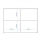 Armário 1 Porta 2 Nichos Office Brv Móveis