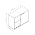 Armário 1 Porta 2 Nichos Office Brv Móveis