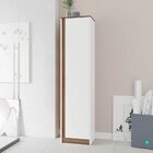 Armário 1 Porta 5 Prateleiras Office Brv Móveis Branco Com Ca