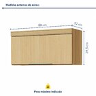 Armário 1 Porta Basculante Marquesa 80cm 100% Mdf Nature
