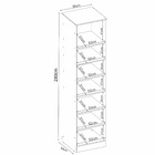 Armario 1 Porta C/ Espelho Irlanda Amendola Touch - Demóbile