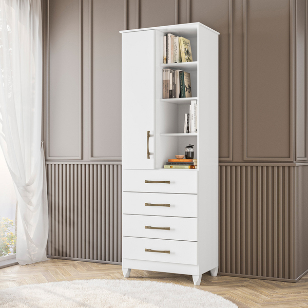Armário 1 Porta Lara Branco 993440 Moval | Leroy Merlin