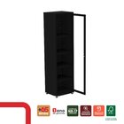 Armário 1 Portas Com Moldura 4 Prateleiras Ap190s