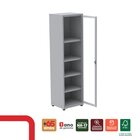 Armário 1 Portas Com Moldura 4 Prateleiras Ap190sl Aço