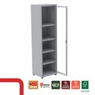 Armário 1 Portas Com Moldura 4 Prateleiras Ap190sl Aço