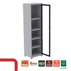 Armário 1 Portas Com Moldura 4 Prateleiras Ap190sl Aço