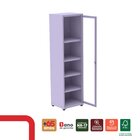 Armário 1 Portas Com Moldura 4 Prateleiras Ap190sl Aço