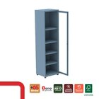 Armário 1 Portas Com Moldura 4 Prateleiras Ap190sl Aço