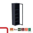 Armário 1 Portas Com Moldura 4 Prateleiras Ap190sl Aço