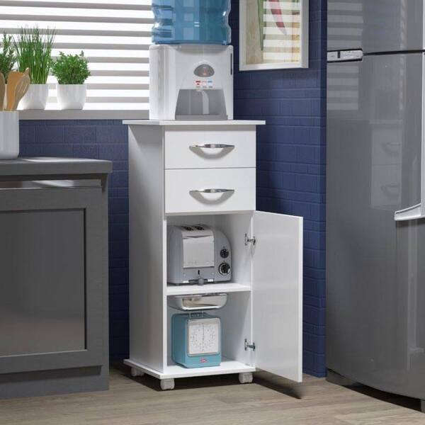 Armário 2 Gavetas 1 Portas Bebedouro Água Branco Cozinha