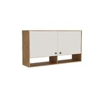 Armário 2 Portas 120cm Torino Mel/off White