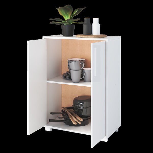 Armário 2 Portas 1 Prateleira Branco