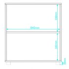 Armário 2 Portas 1 Prateleira Em Mdp 15mm Branco