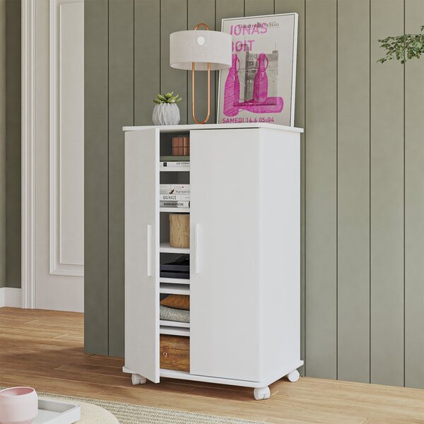 Armário 2 Portas 5 Prateleiras Mdp 15mm Branco