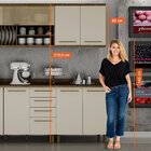 Armário 2 Portas 80 Tarantela Valdemóveis Ipe/off White