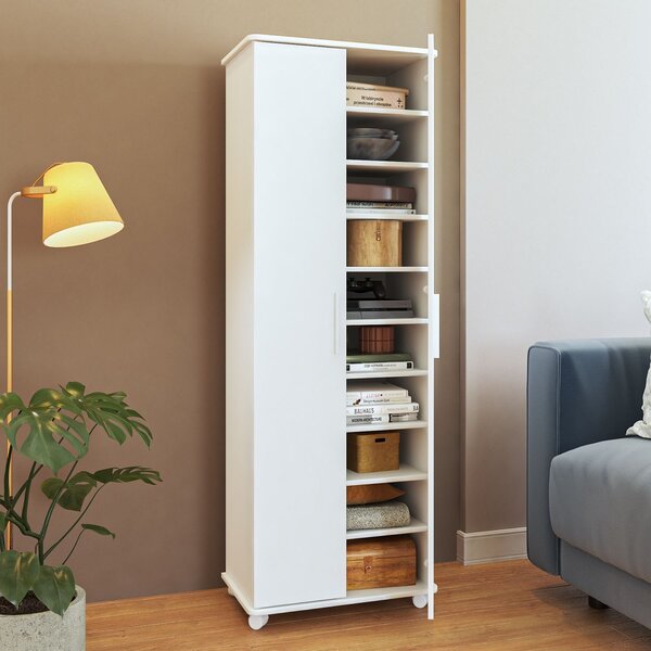 Armário 2 Portas 9 Prateleiras Mdp 15mm Branco