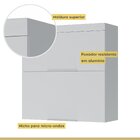 Armário 2 Portas Basculante Marquesa 80cm  100% Mdf Branco