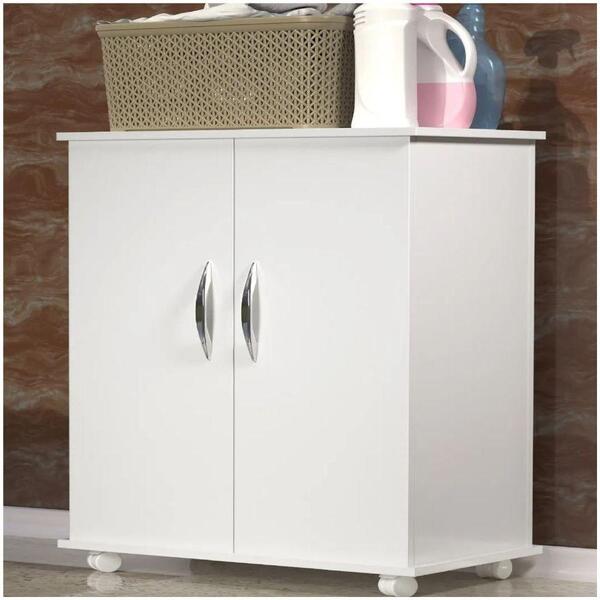 Armário 2 Portas Branco De Casal Cama Box Multiuso