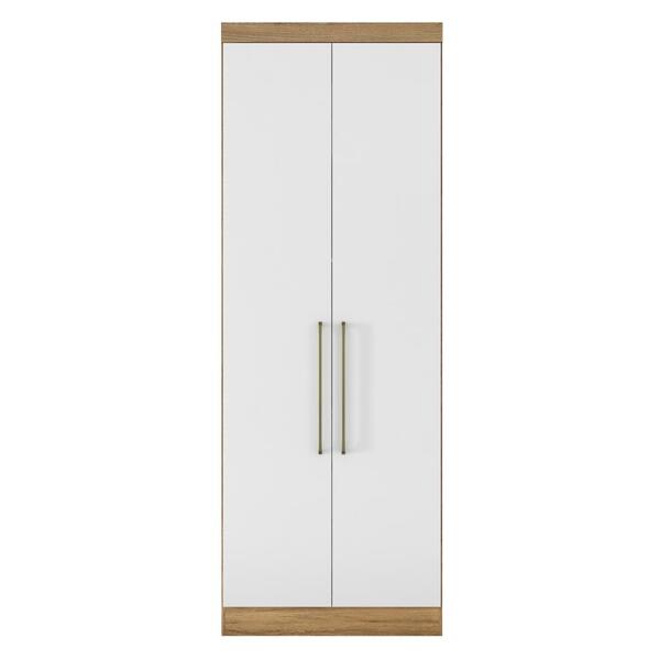 Armário 2 Portas Clark Amendola/branco