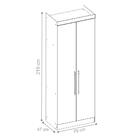 Armário 2 Portas Clark Branco