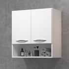 Armario 2 Portas Decorativo Aereo Para Quarto Branco