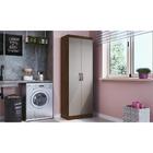 Armário 2 Portas Lavanderia Multiuso Multimóveis Cr8001 Coffe