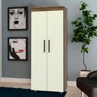 Armário 2 Portas Multiuso Com Gaveta Capuccino Off White Adva