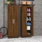 Armario 2 Portas Multiuso Landau Imbuia Rústico