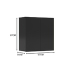 Armário 2 Portas Preto – Ej Móveis