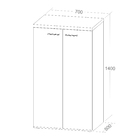 Armário 2 Portas Toq Artany