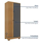 Armário 2 Portas Virtus Com Chave