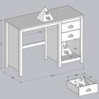 Armario 2 Pt Mesa Escrivaninha 2 Gv Madeira Maciça Milani Sto