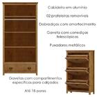 Armario 2 Pt Sapateira 3 Gv Madeira Maciça Milani Store