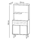 Armário 2p Cantinho Do Café Rilary Para Cozinha M12 - D'rossi
