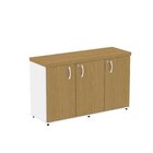 Armário 3 Portas Pivotante Credenza Branco/samba