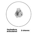 Armário 3 Portas Pivotante Credenza Grafito/preto