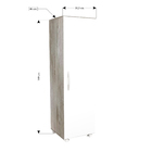 Armário 50cm 1 Porta Bari Carvalho Bonatto