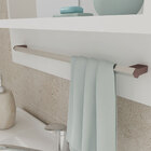 Armário 59 Cm Suspenso Com Espelheira Para Banheiro Bahamas A