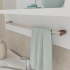 Armário 59 Cm Suspenso Com Espelheira Para Banheiro Bahamas A