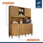 Armário 5 Portas Ripadas 2 Gavetas Diamante Cinamomo