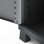 Armário 68x39x170 Preto e Cinza Spaceo