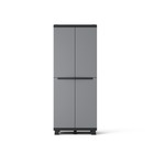 Armário 68x39x170 Preto e Cinza Spaceo