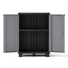 Armário 68x91x39 Preto e Cinza Spaceo