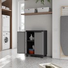 Armário 68x91x39 Preto e Cinza Spaceo