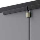 Armário 68x91x39 Preto e Cinza Spaceo