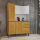 Armário 6 Portas 2 Gavetas - Lucca-cinamomo - Chf Móveis