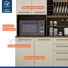 Armário 6 Portas 4 Gavetas Maranella - Ipê/off White