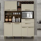 Armário 7 Portas 2 Gavetas Monte Rey Valdemóveis Ipê/off White